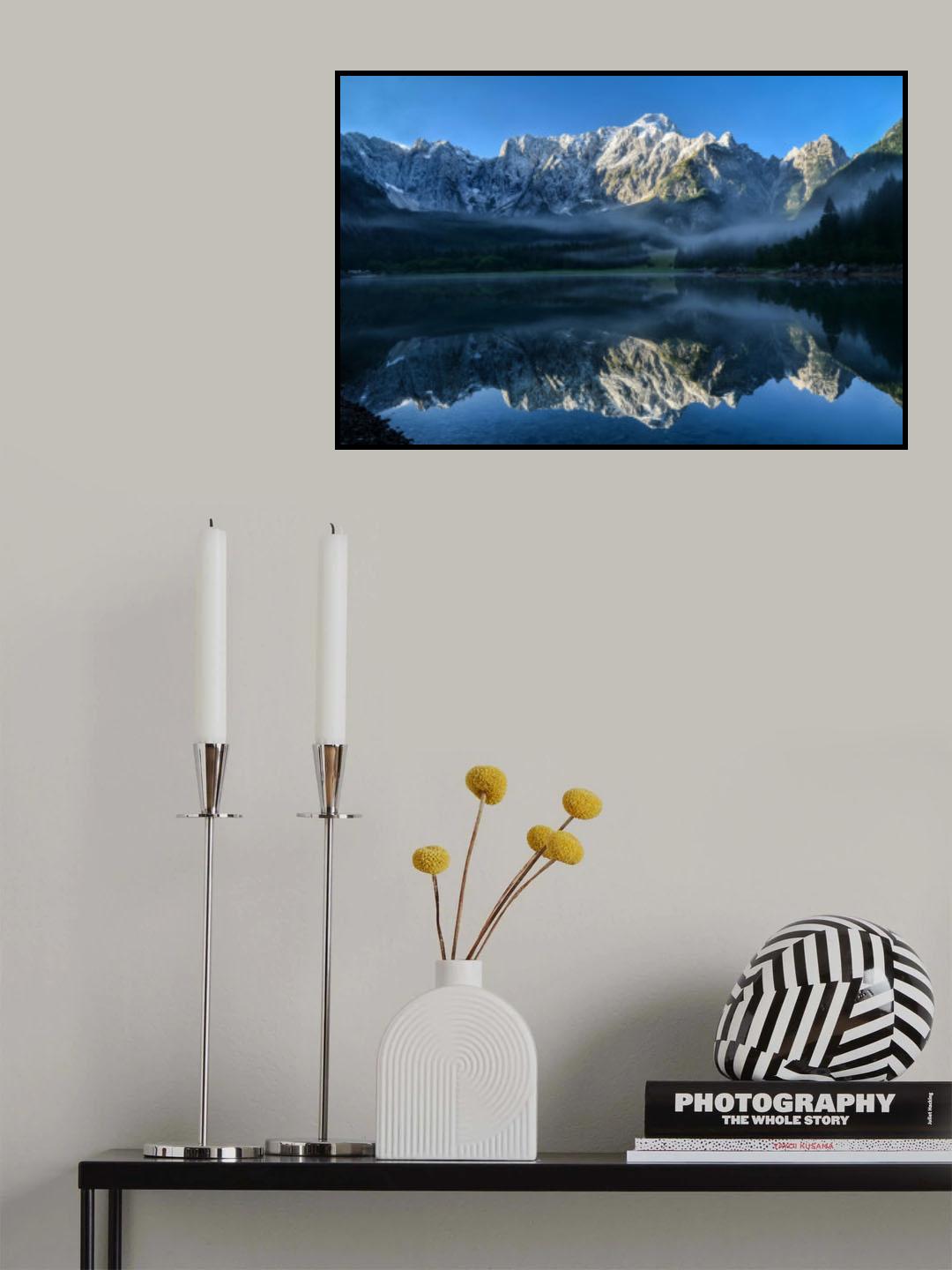 The Alps in reflection Poster och Canvastavla