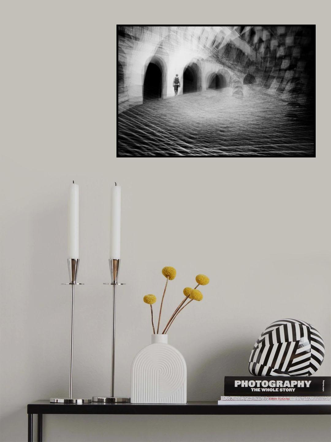 on the stairs Poster och Canvastavla