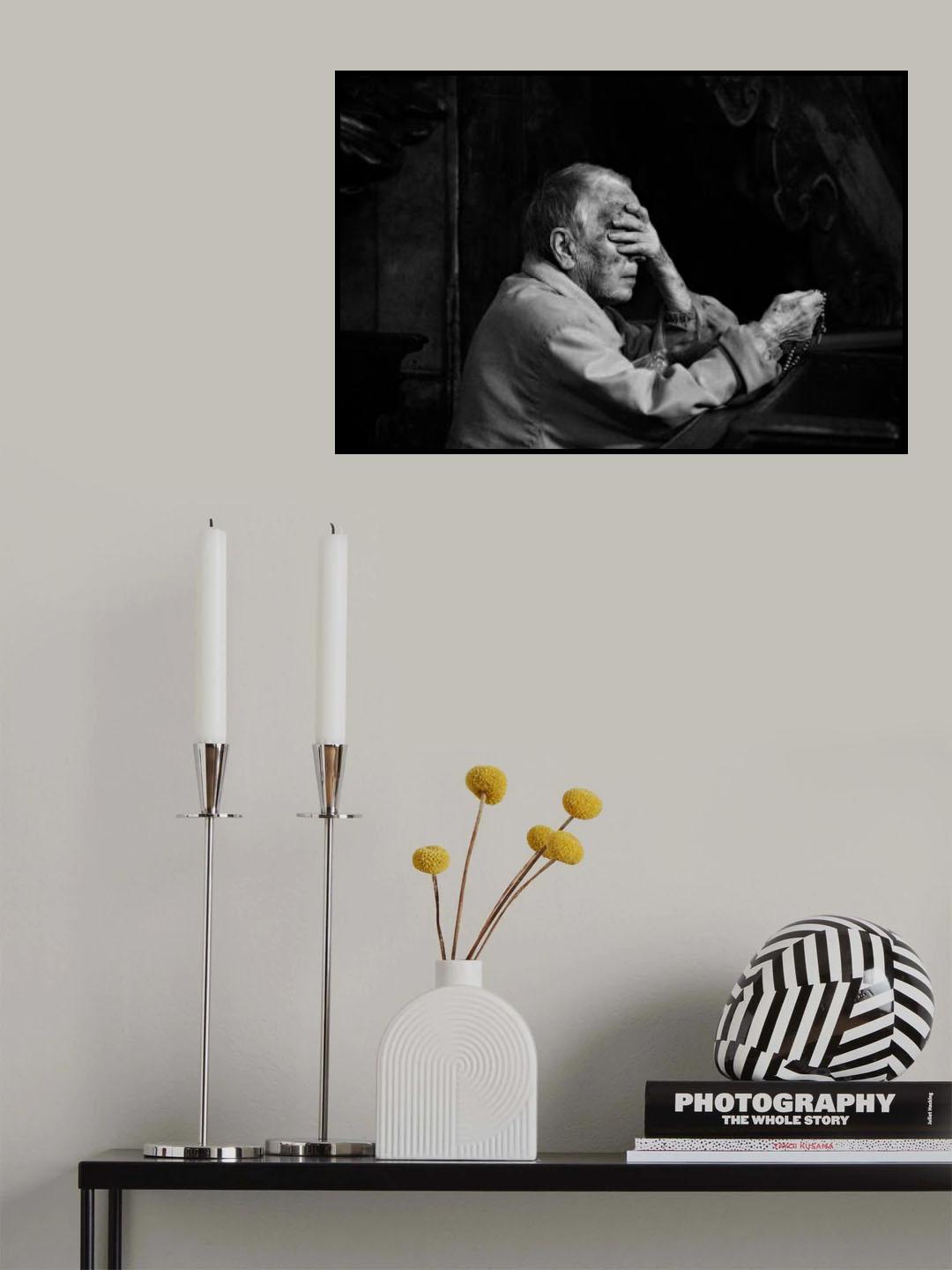 white age. prayer Poster och Canvastavla