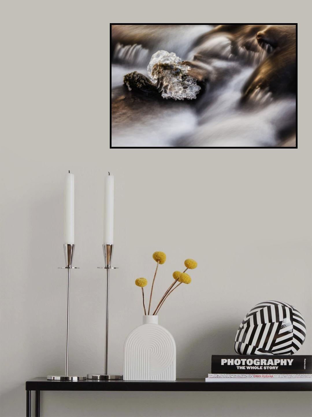Water and ice Poster och Canvastavla