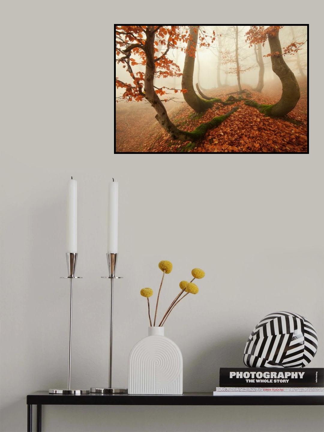 Autumn octopus in the Ore Mountains Poster och Canvastavla