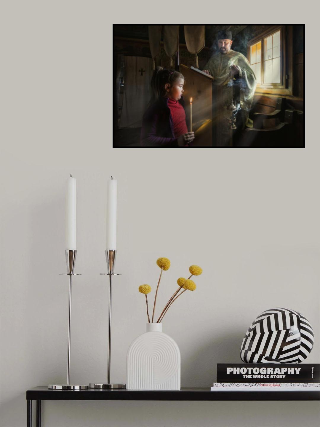 Little girl praying Poster och Canvastavla