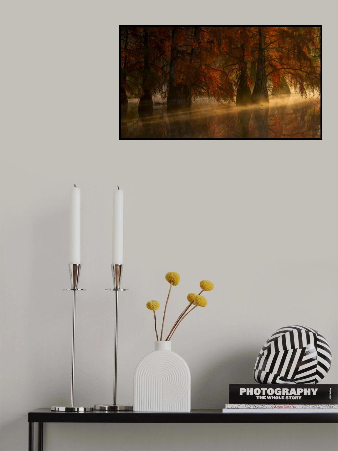Crossing the kingfisher Poster och Canvastavla