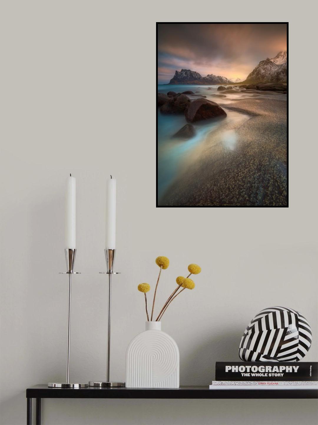 Viking Sunrise Poster och Canvastavla