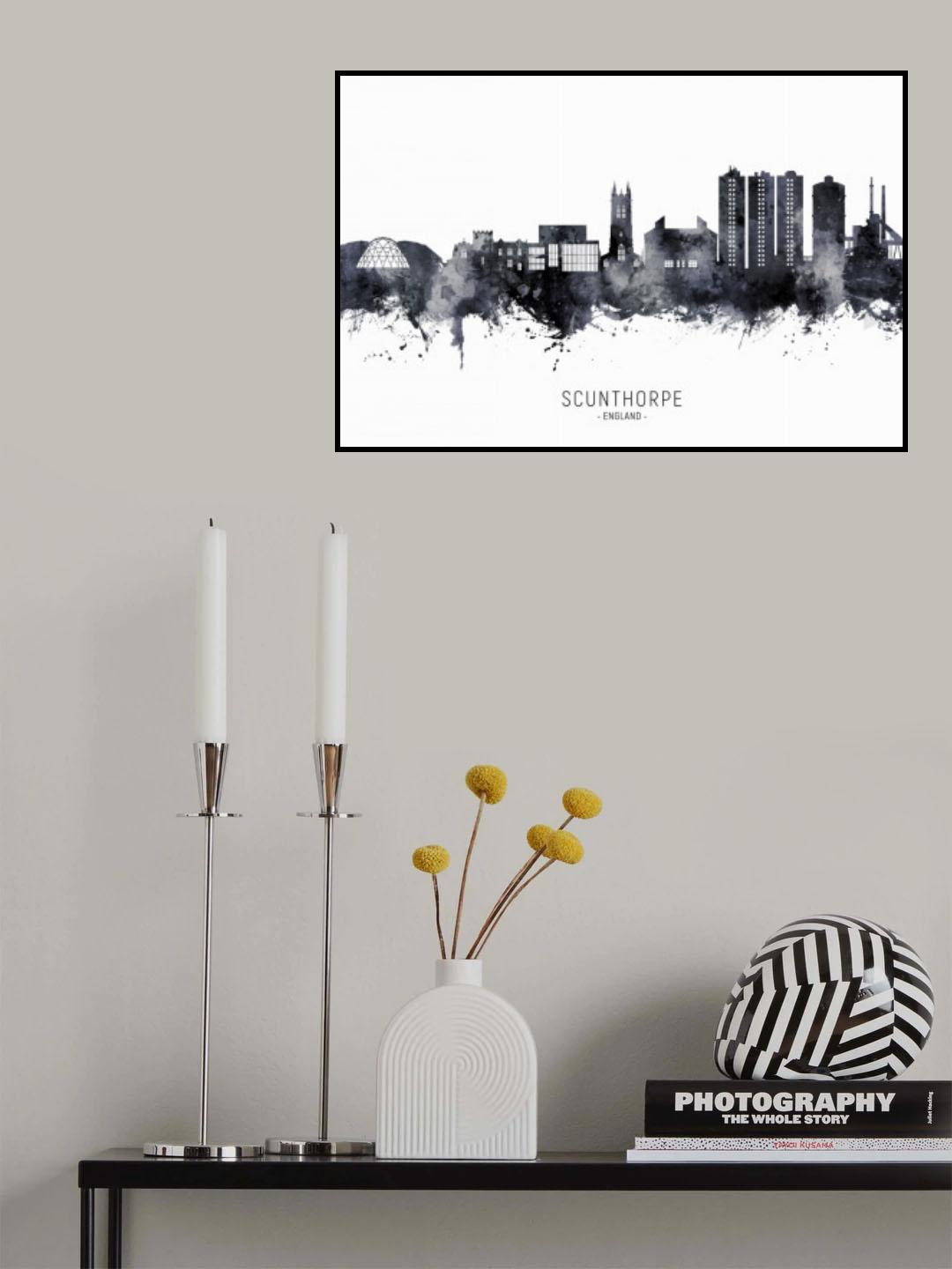 Scunthorpe England Skyline Poster och Canvastavla