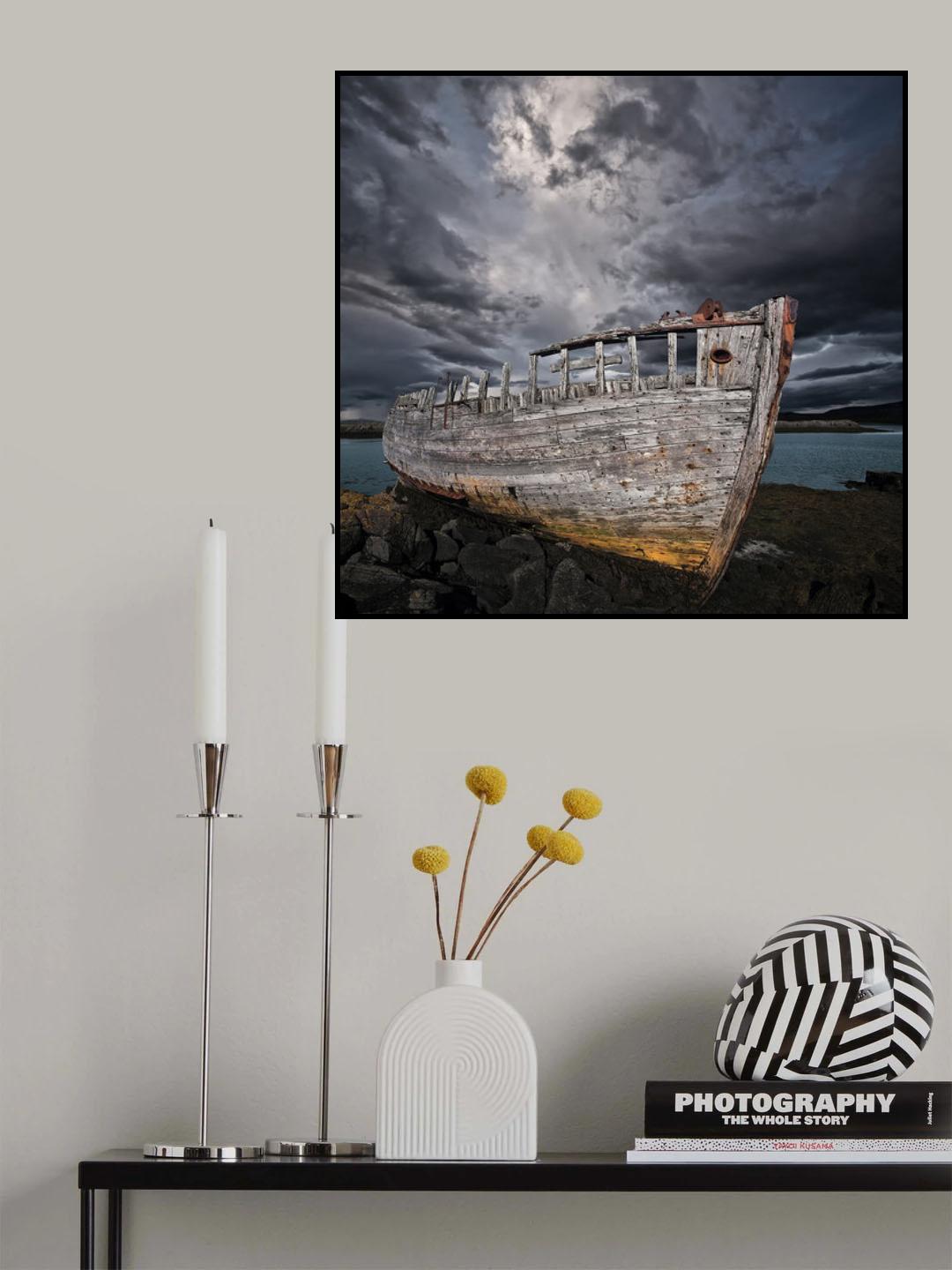 Shore of Boulders Poster och Canvastavla