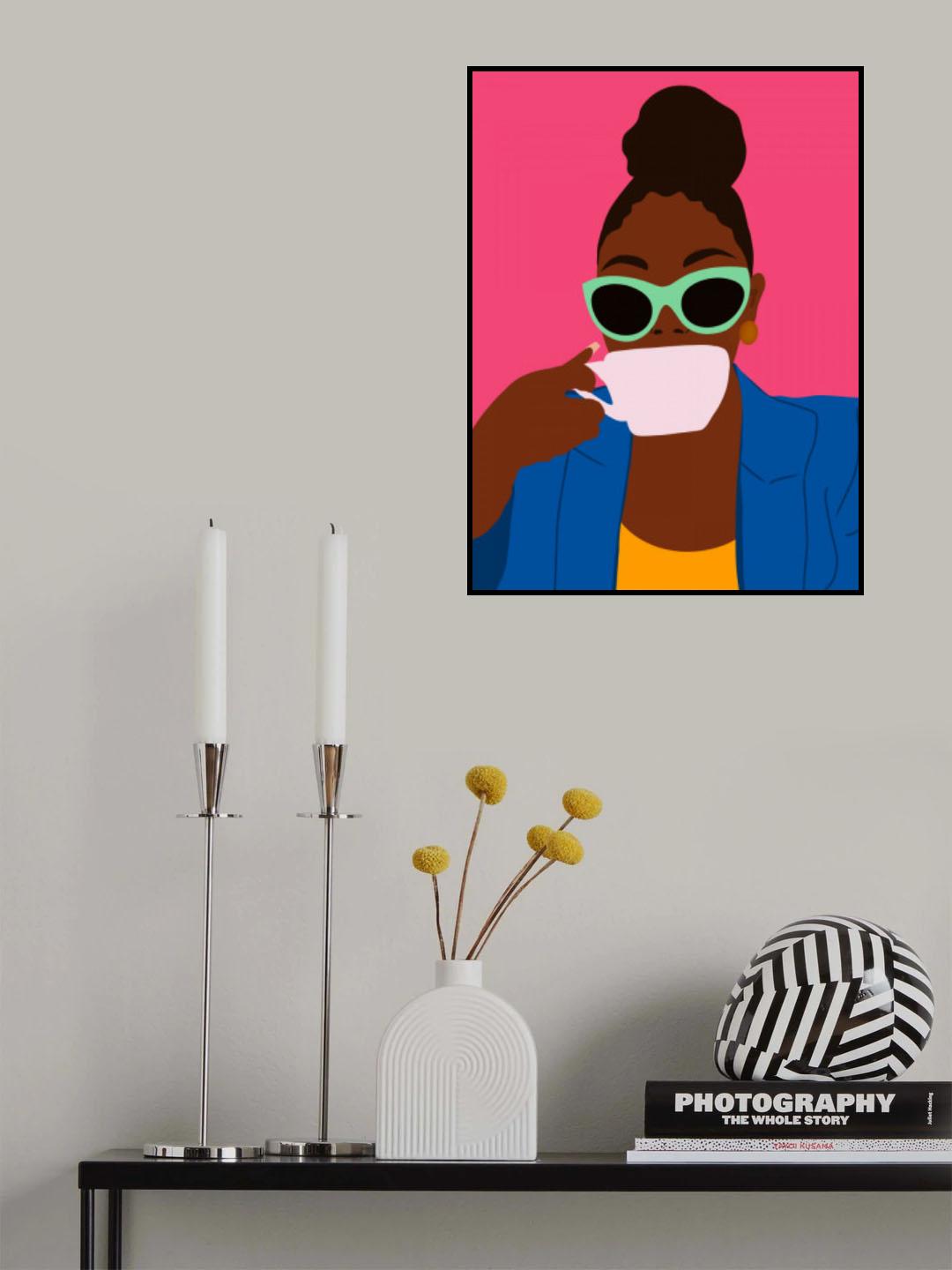 Women Drinking Coffee Poster och Canvastavla