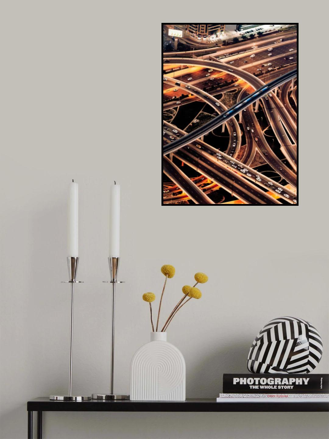 Blue Train Poster och Canvastavla