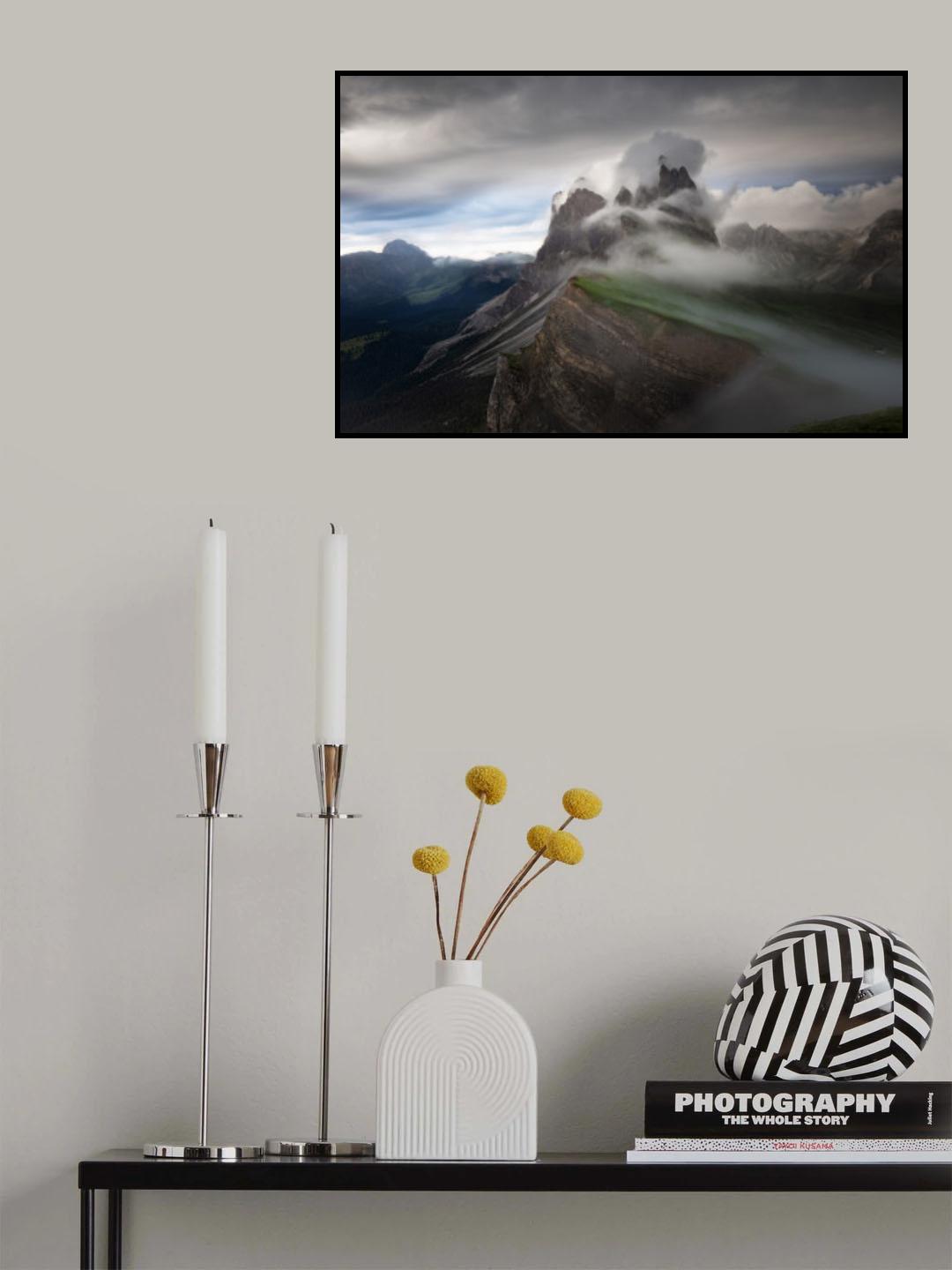 Seceda peaks Poster och Canvastavla