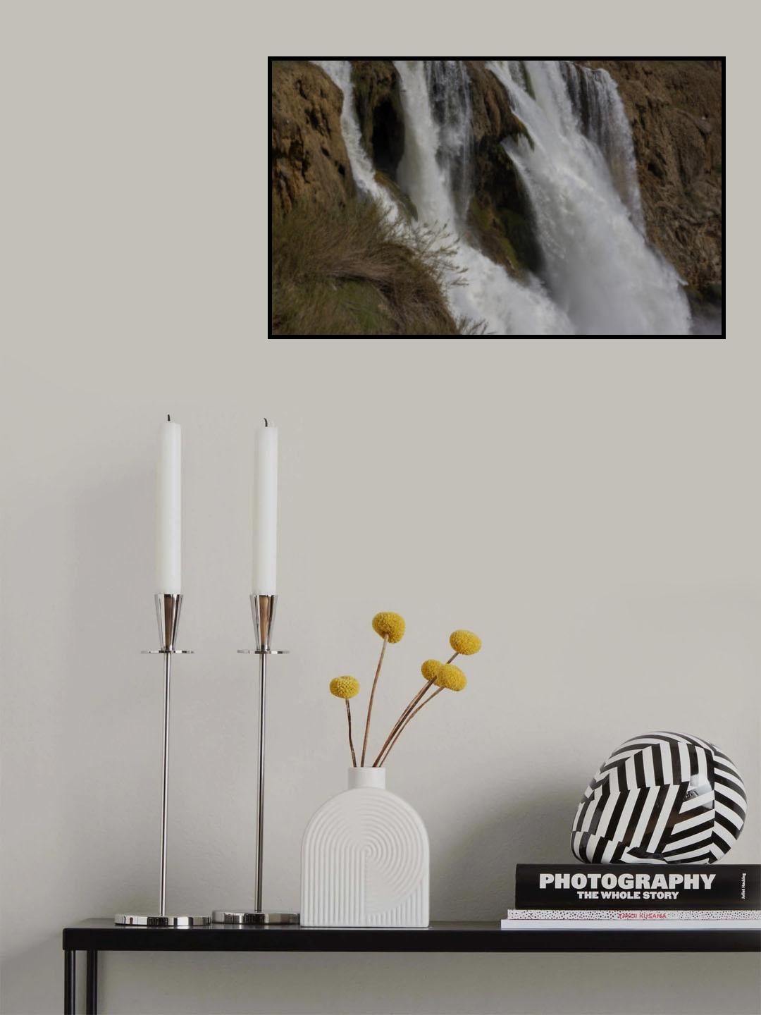 beautiful waterfall in the nature Poster och Canvastavla