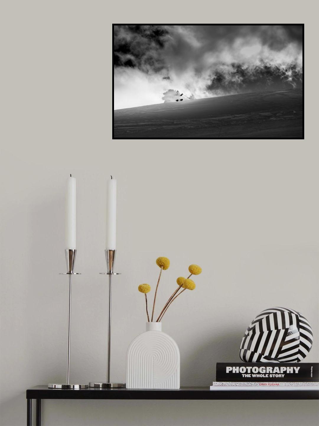 After 30 cm of fresh snow Poster och Canvastavla