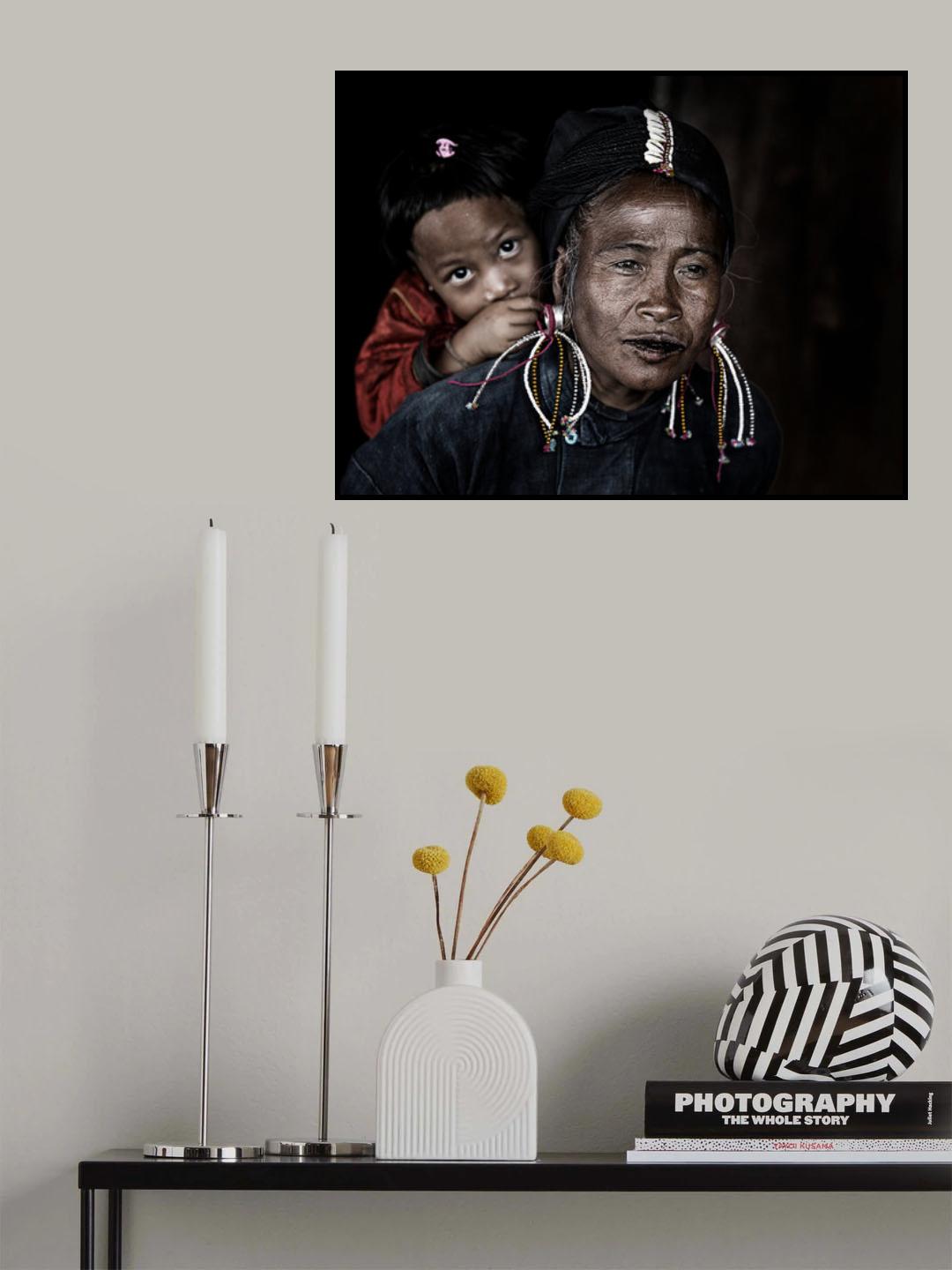 potrait myanmar Poster och Canvastavla