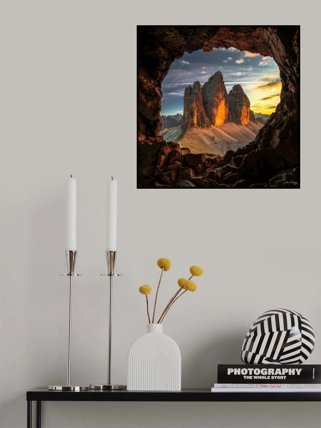 Window of Beautiful Sunset Poster och Canvastavla