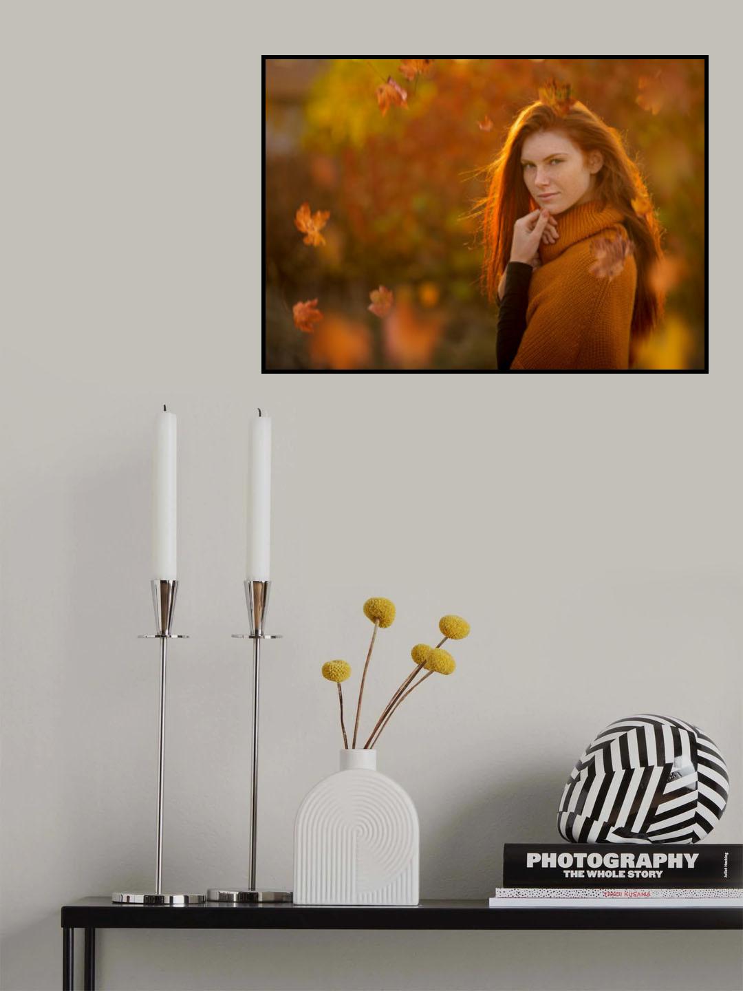 autumn girl Poster och Canvastavla