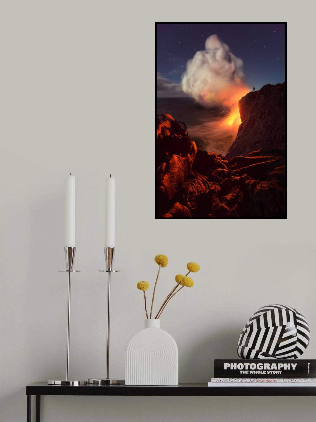 Face of fire Poster och Canvastavla