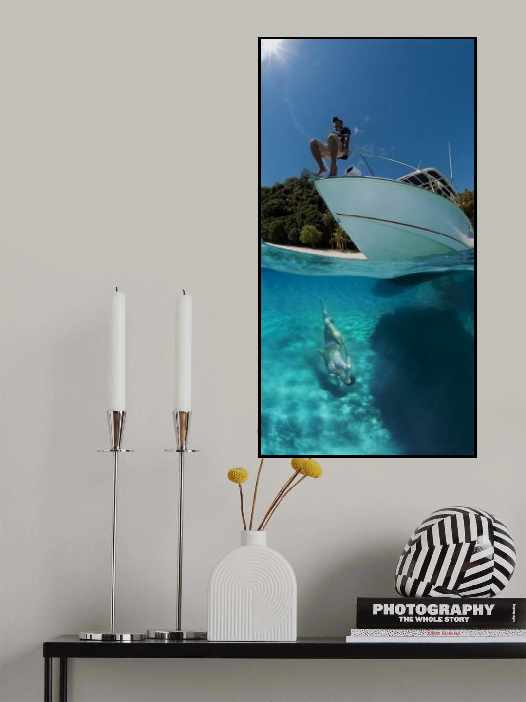 On the boat and under Poster och Canvastavla