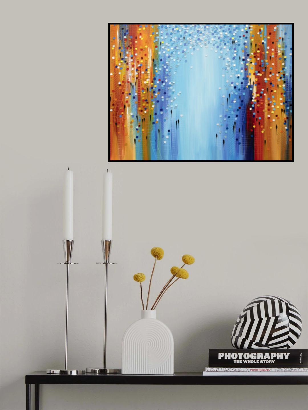 Colors of the City Mood Poster och Canvastavla