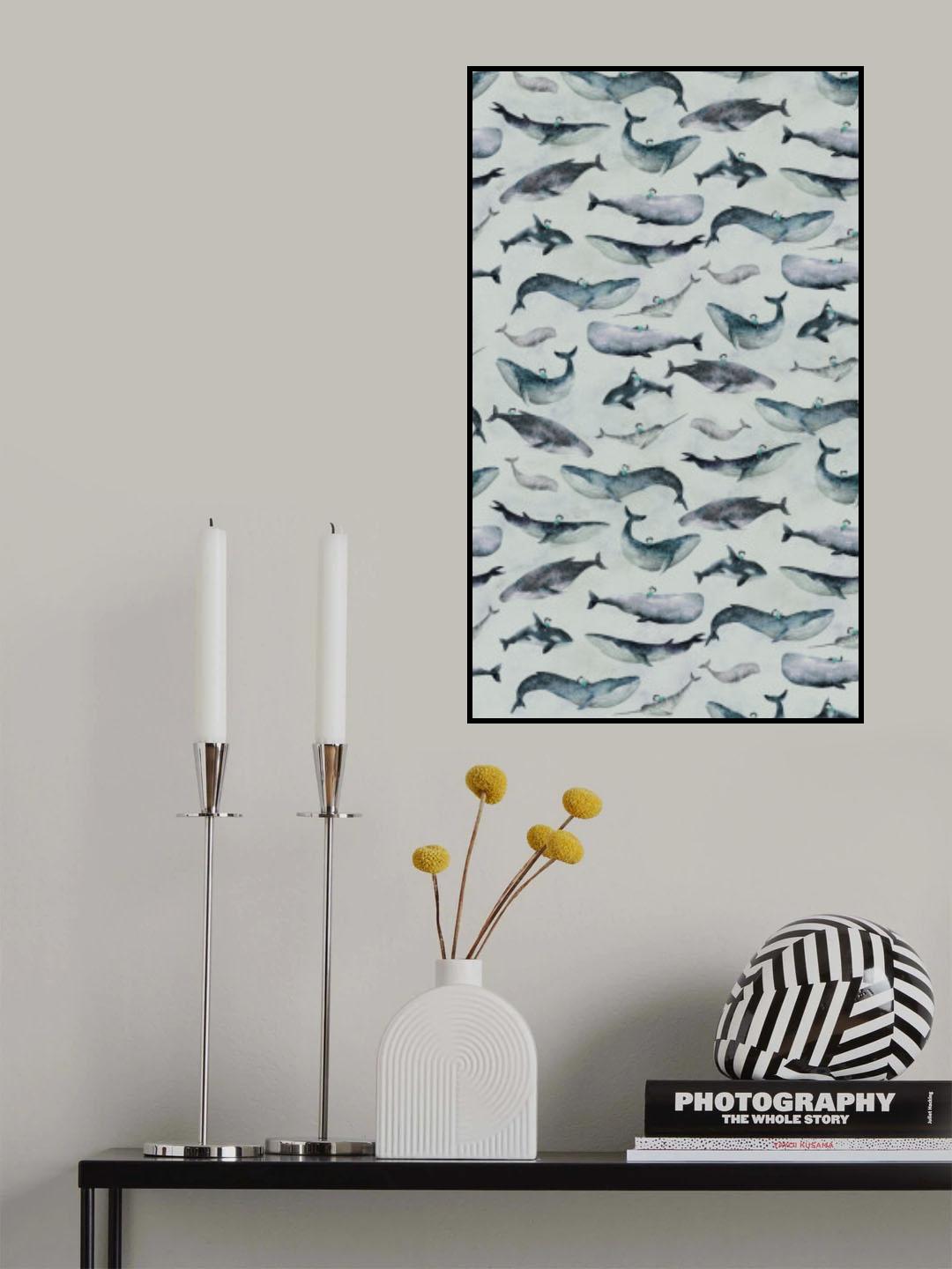 Hl008 Whale Boy 1806mm X 3000mm Poster och Canvastavla