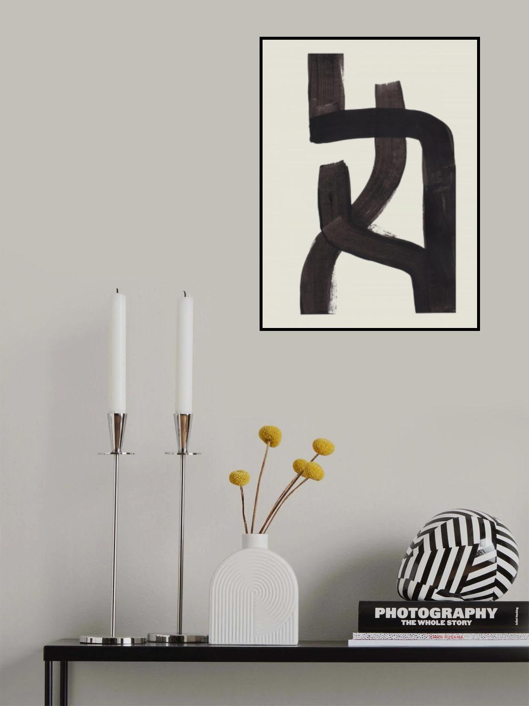 Ink Motif 15 Poster och Canvastavla