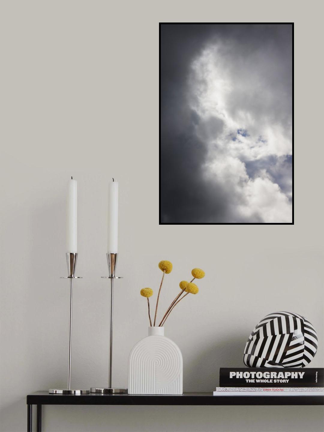 cloudy weather and sky background Poster och Canvastavla