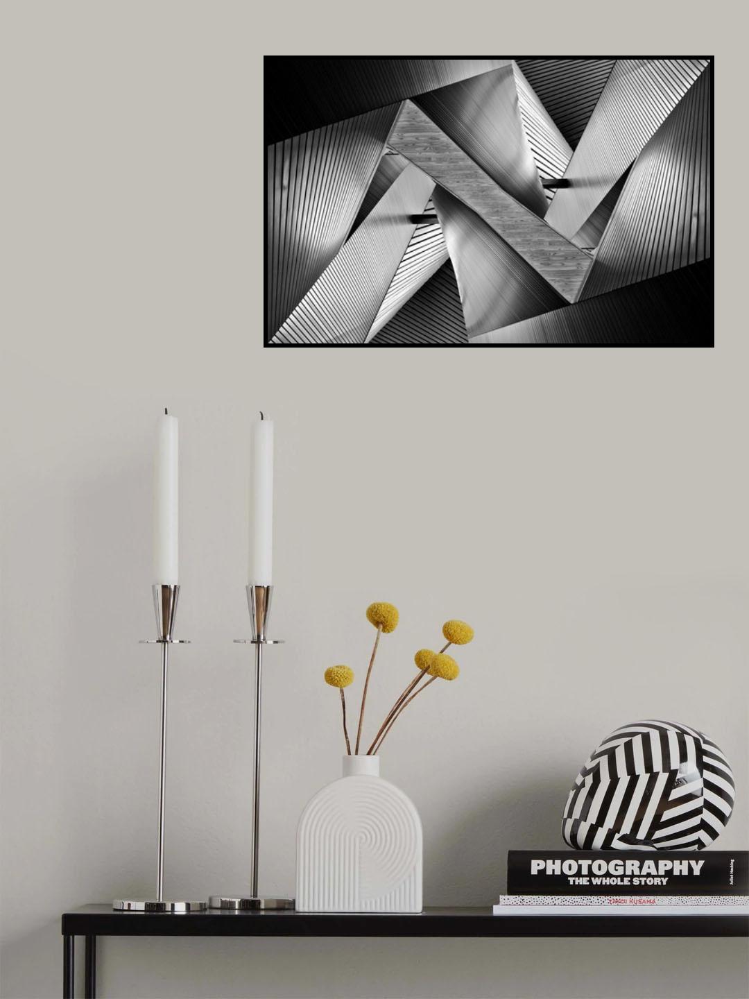Metal Origami Poster och Canvastavla