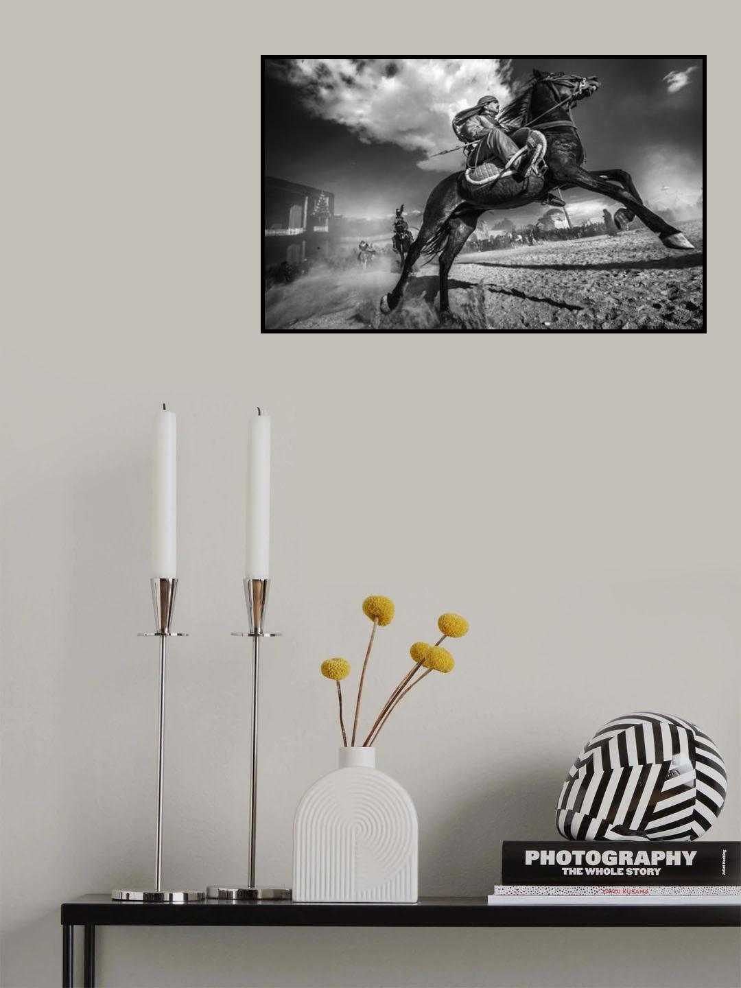 fighter and horse Poster och Canvastavla