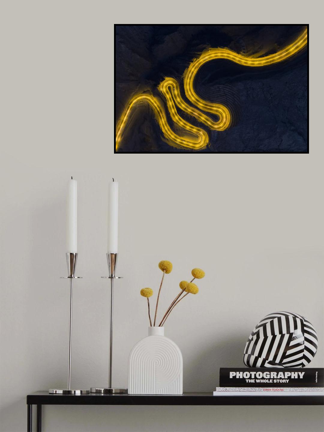 Mountain road Poster och Canvastavla