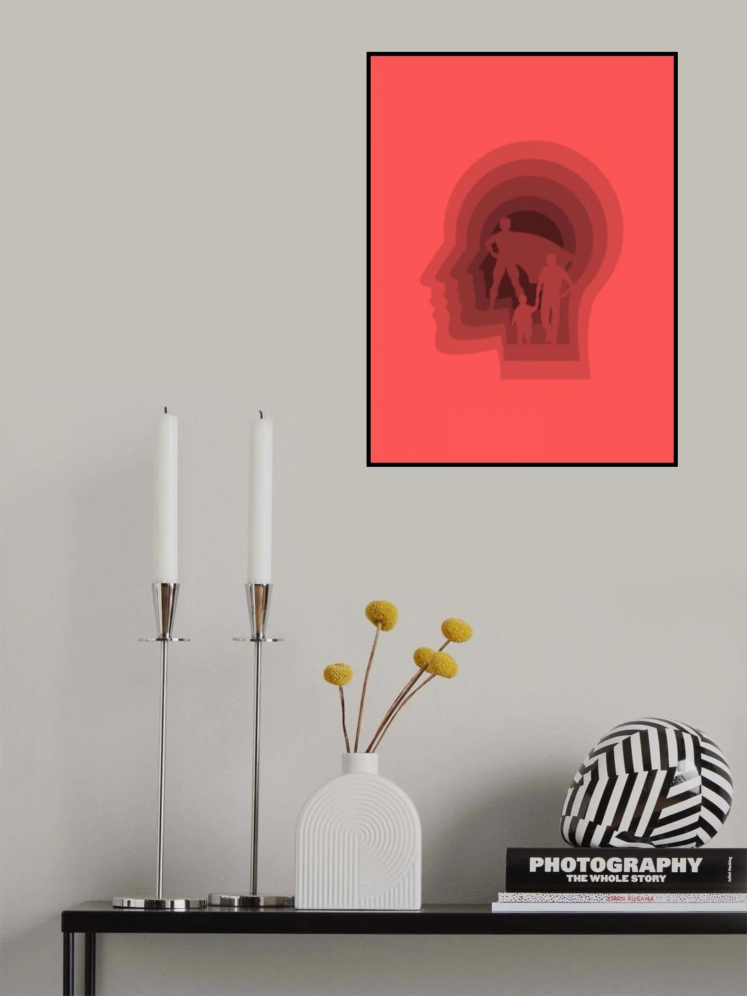 Superhero Dad Poster och Canvastavla