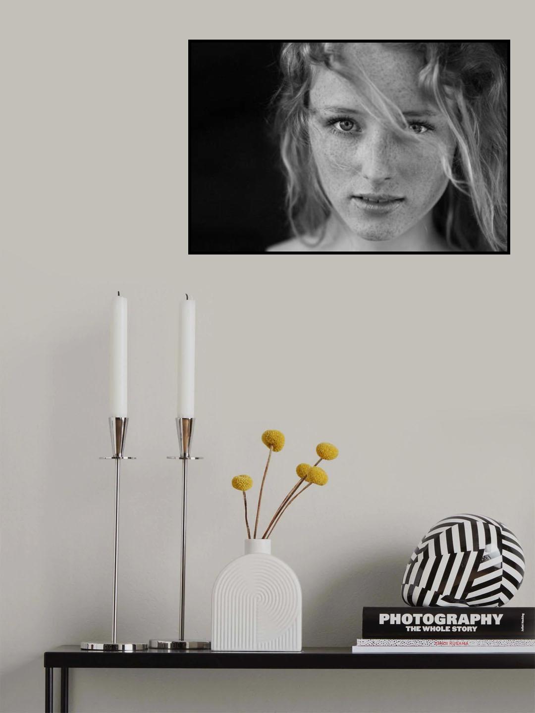 Headshot portrait Poster och Canvastavla