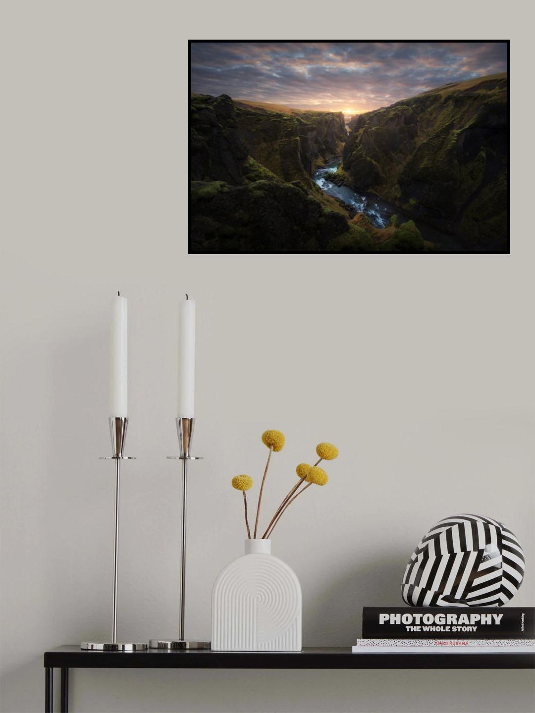 Sunrise at the Canyon Poster och Canvastavla
