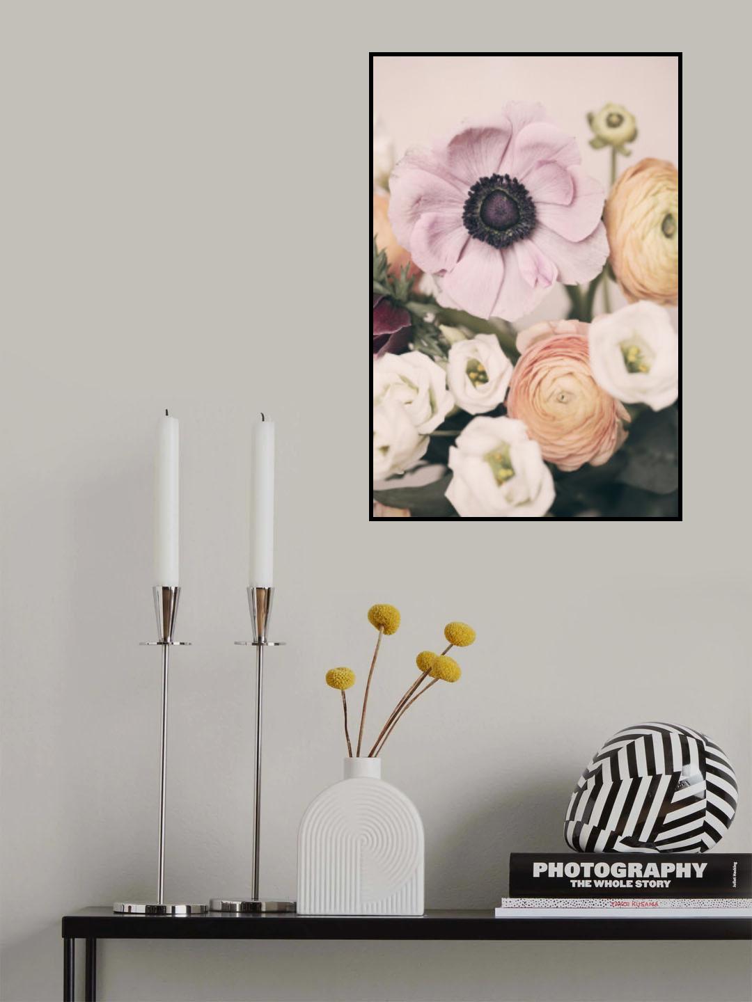 Pastel Bouquet Poster och Canvastavla