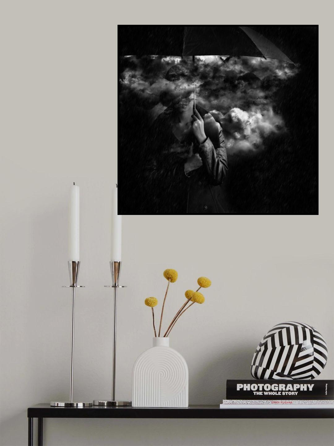 my darkness is as dark as my cloud Poster och Canvastavla