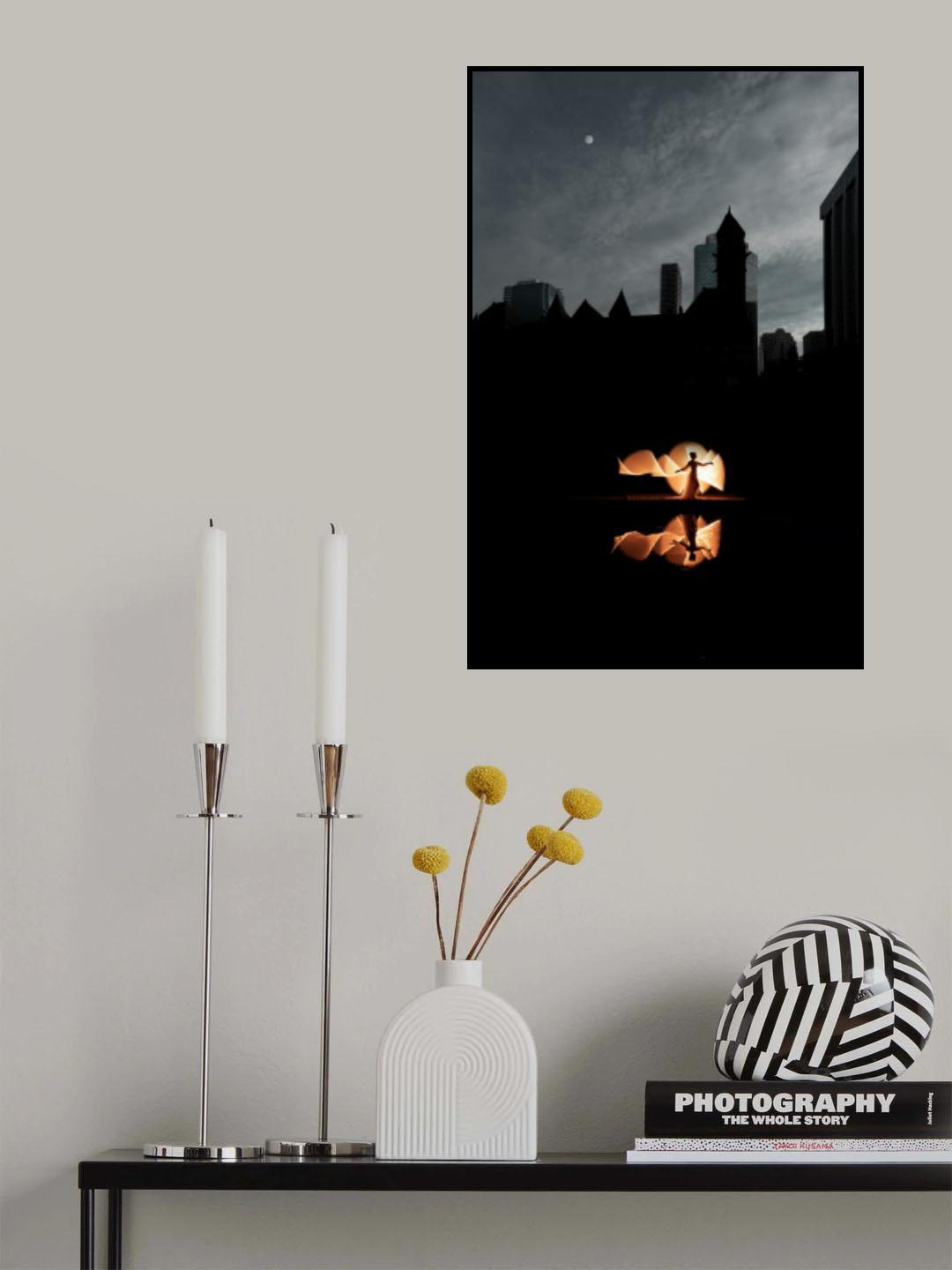 Light painting Poster och Canvastavla