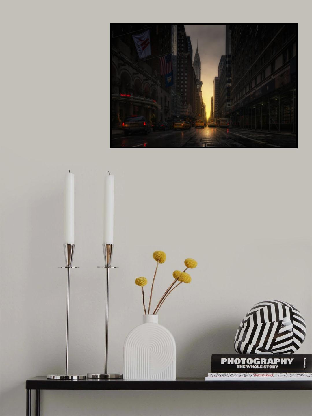 Manhattanhenge Poster och Canvastavla