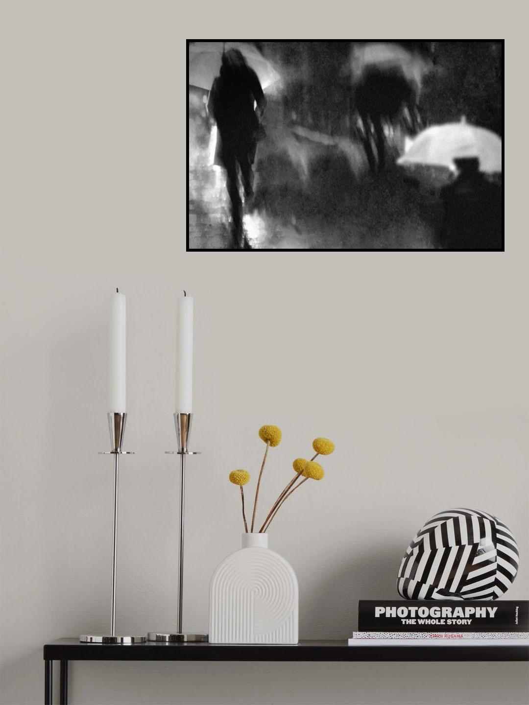walk in the rain Poster och Canvastavla