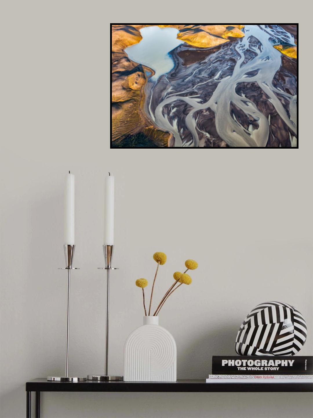 Tungnaá river Poster och Canvastavla