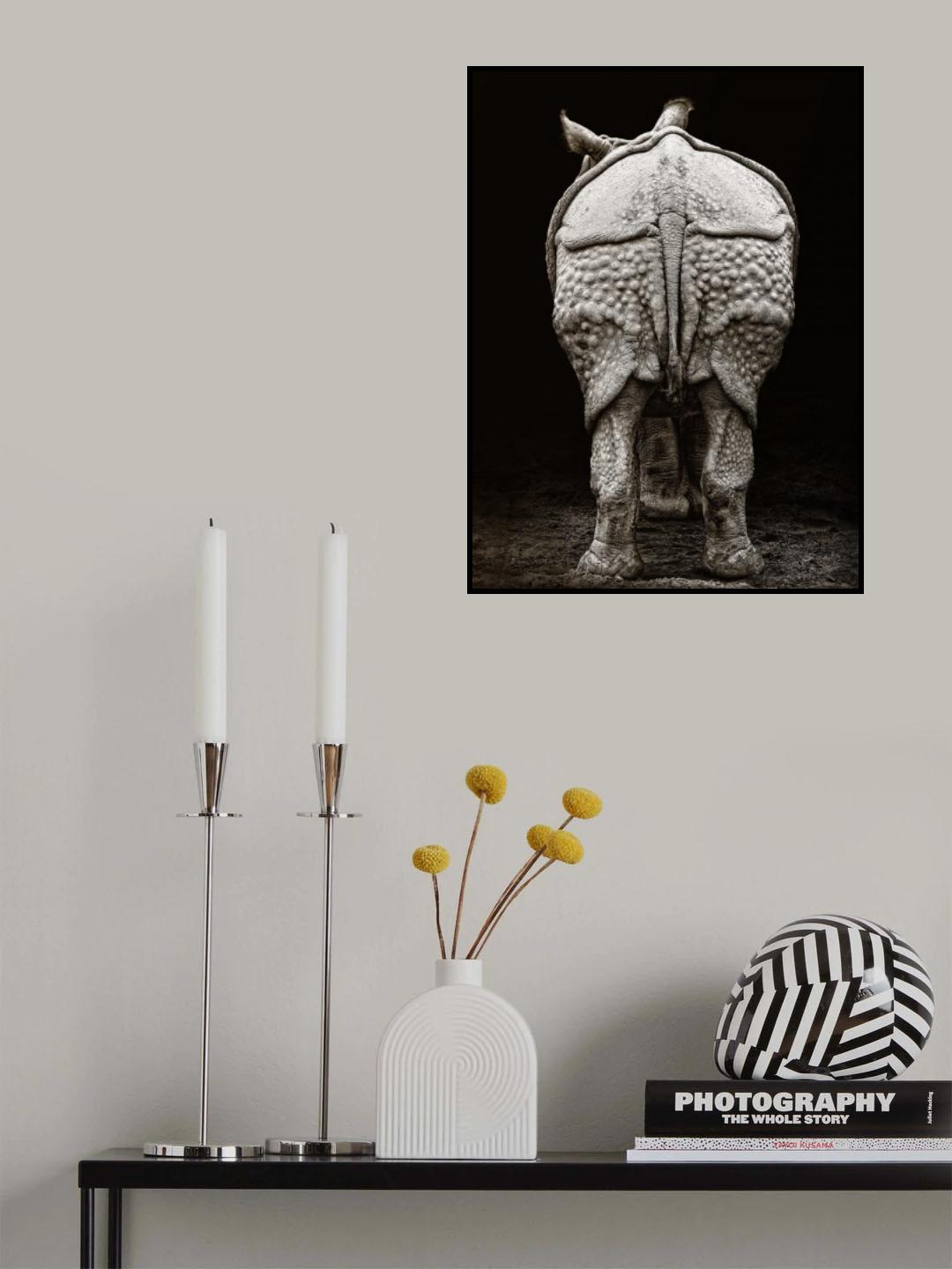 Rhino buttocks Poster och Canvastavla