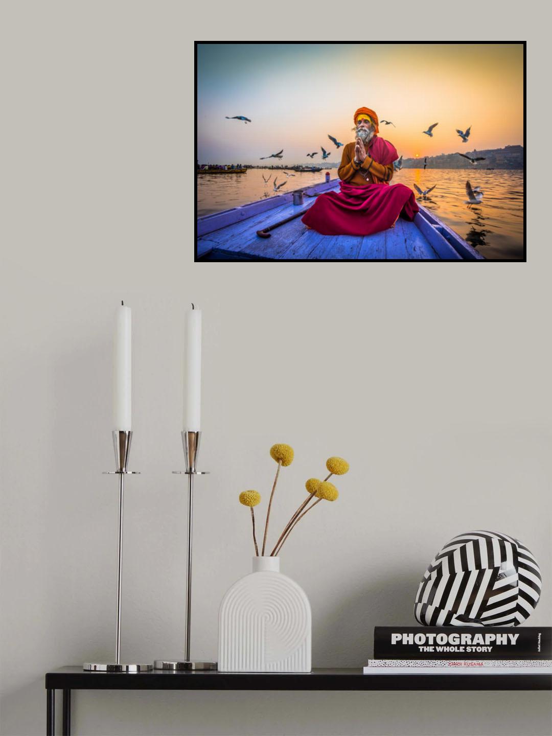 Pray of Sadhu Poster och Canvastavla