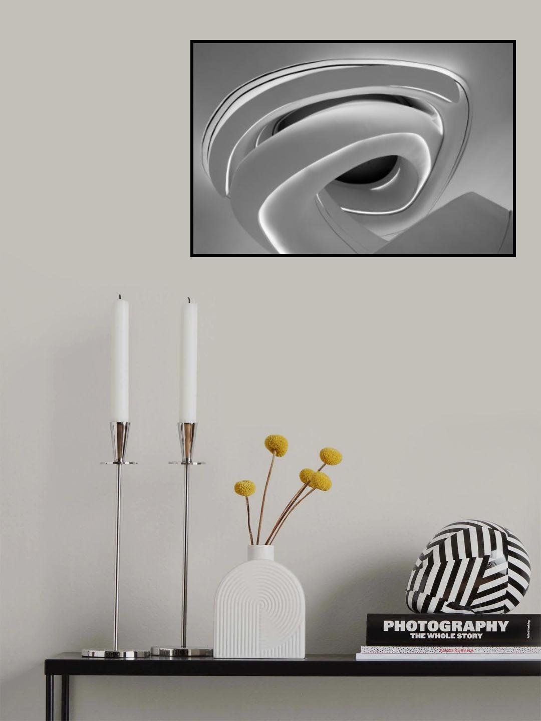 Spiral staircase (Designed by Zaha Hadid Poster och Canvastavla