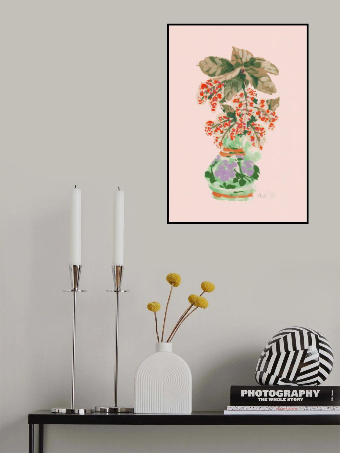 Blooming Vase In Red