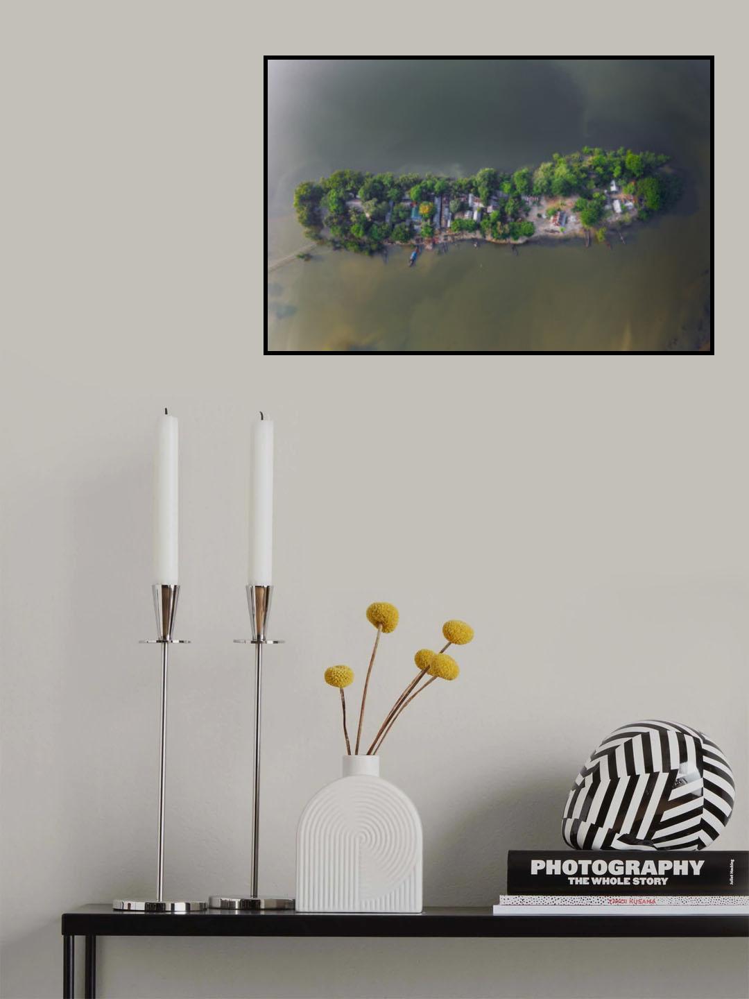 Floating village in Bangladesh Poster och Canvastavla