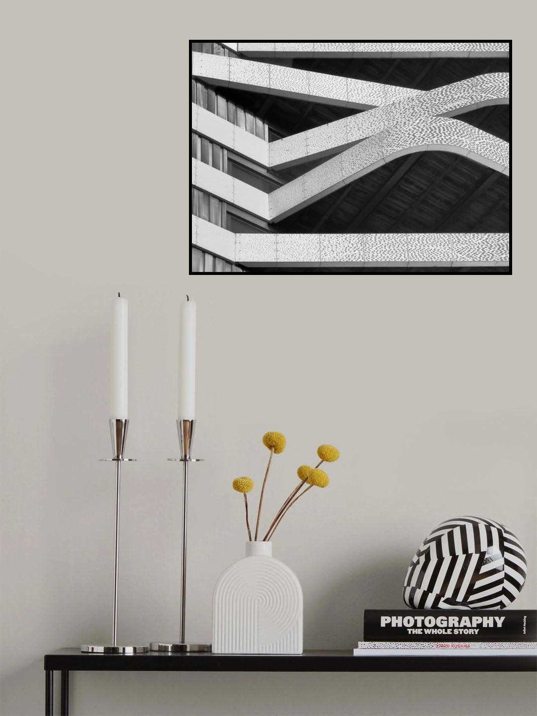 Balcony lines Poster och Canvastavla