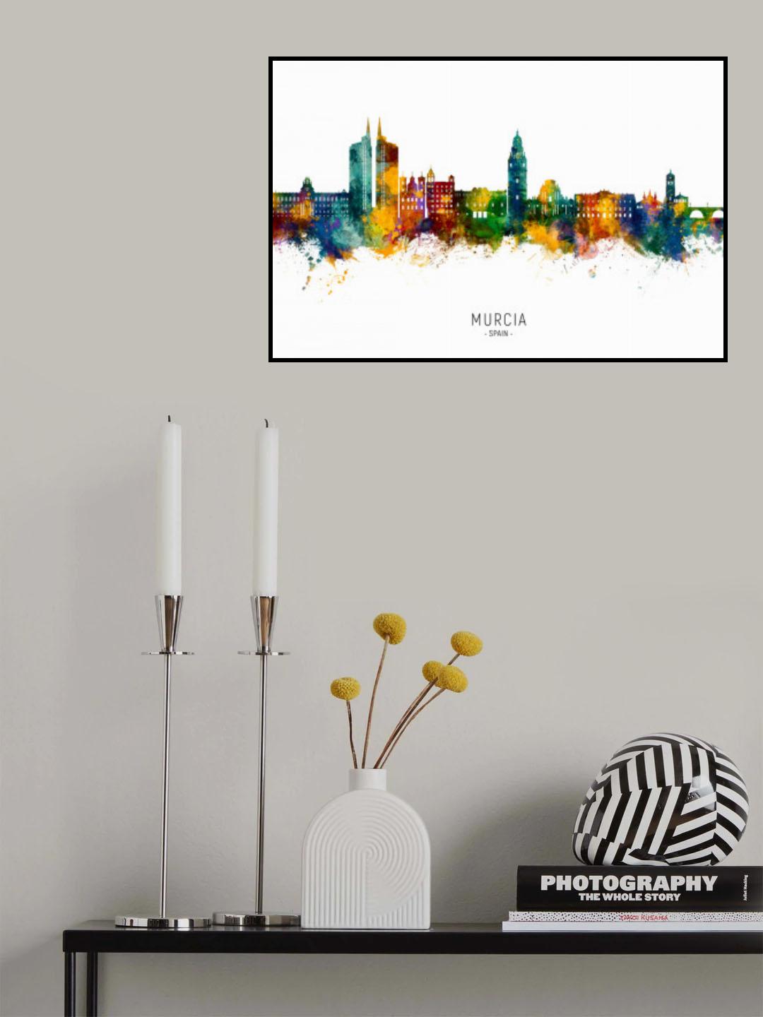 Murcia Spain Skyline Poster och Canvastavla