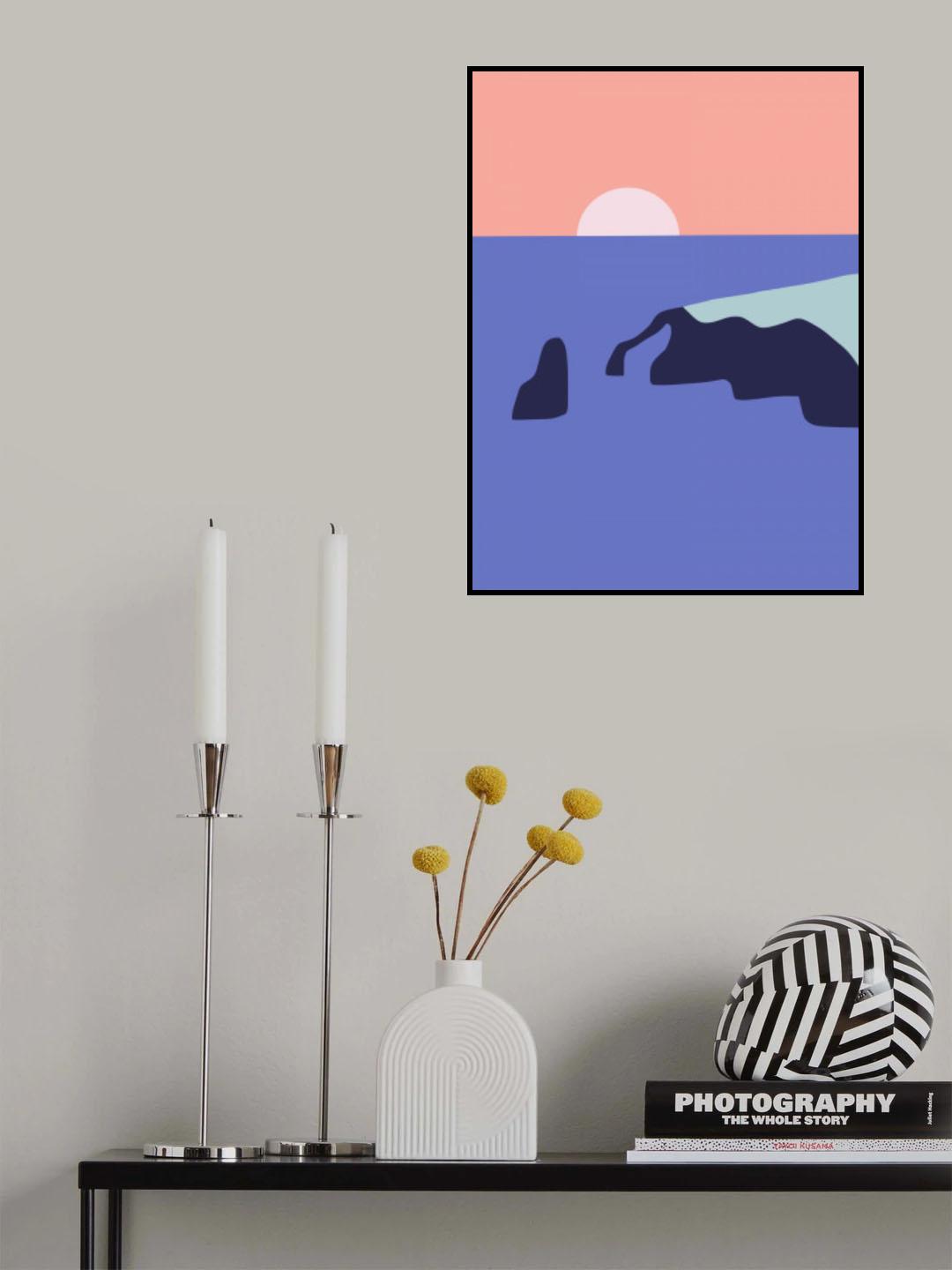 Minimalist Coastal Poster och Canvastavla