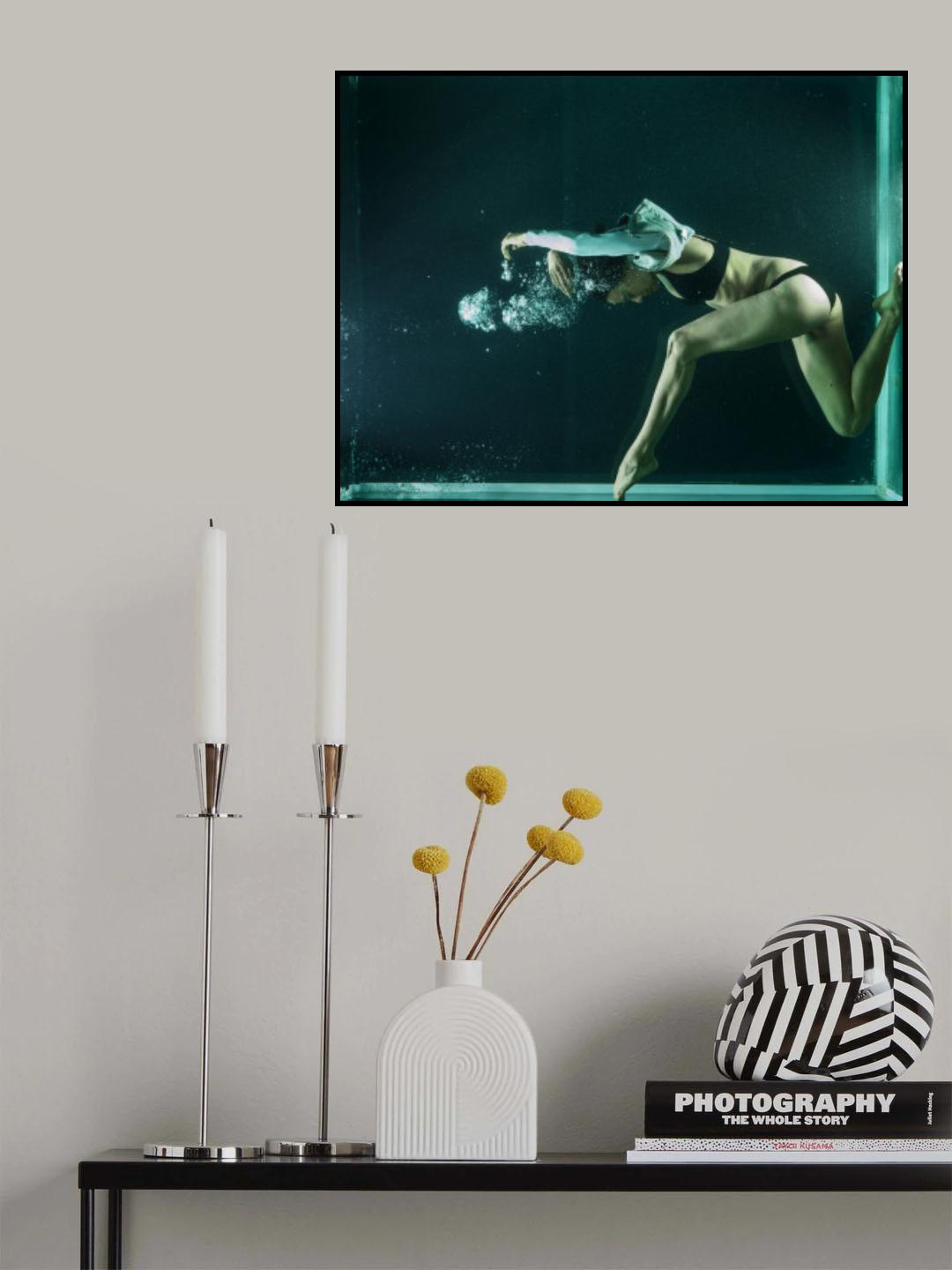 underwater artistic portrait shooting Poster och Canvastavla