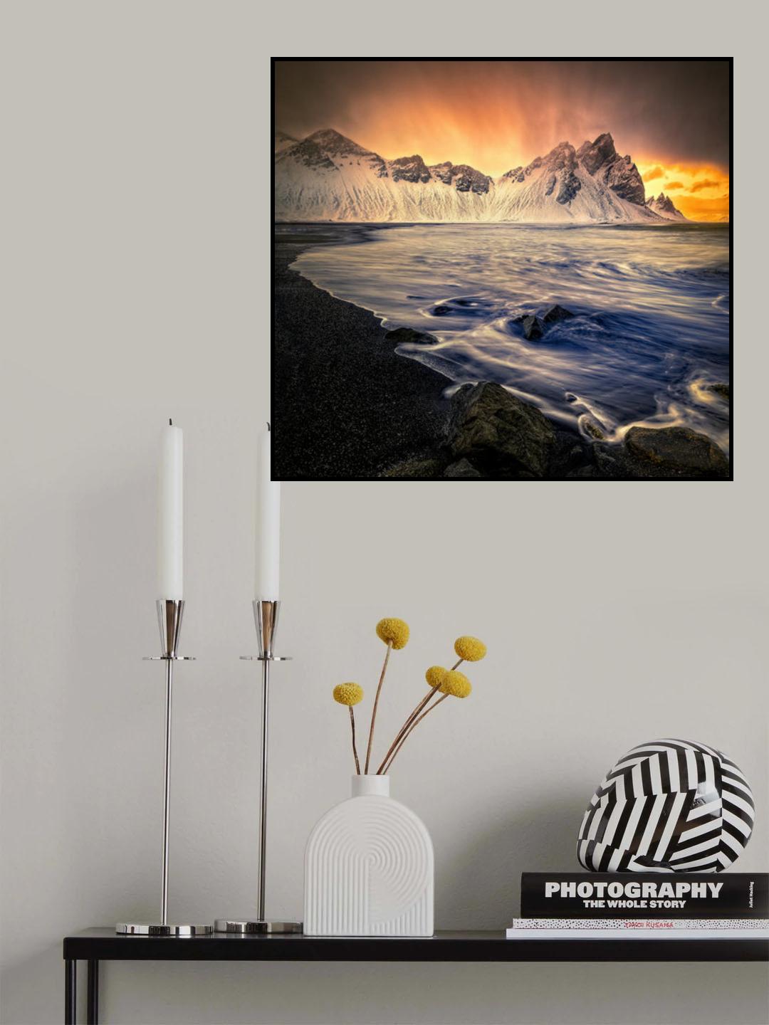 ICELAND, VESTRAHORN-6289B Poster och Canvastavla