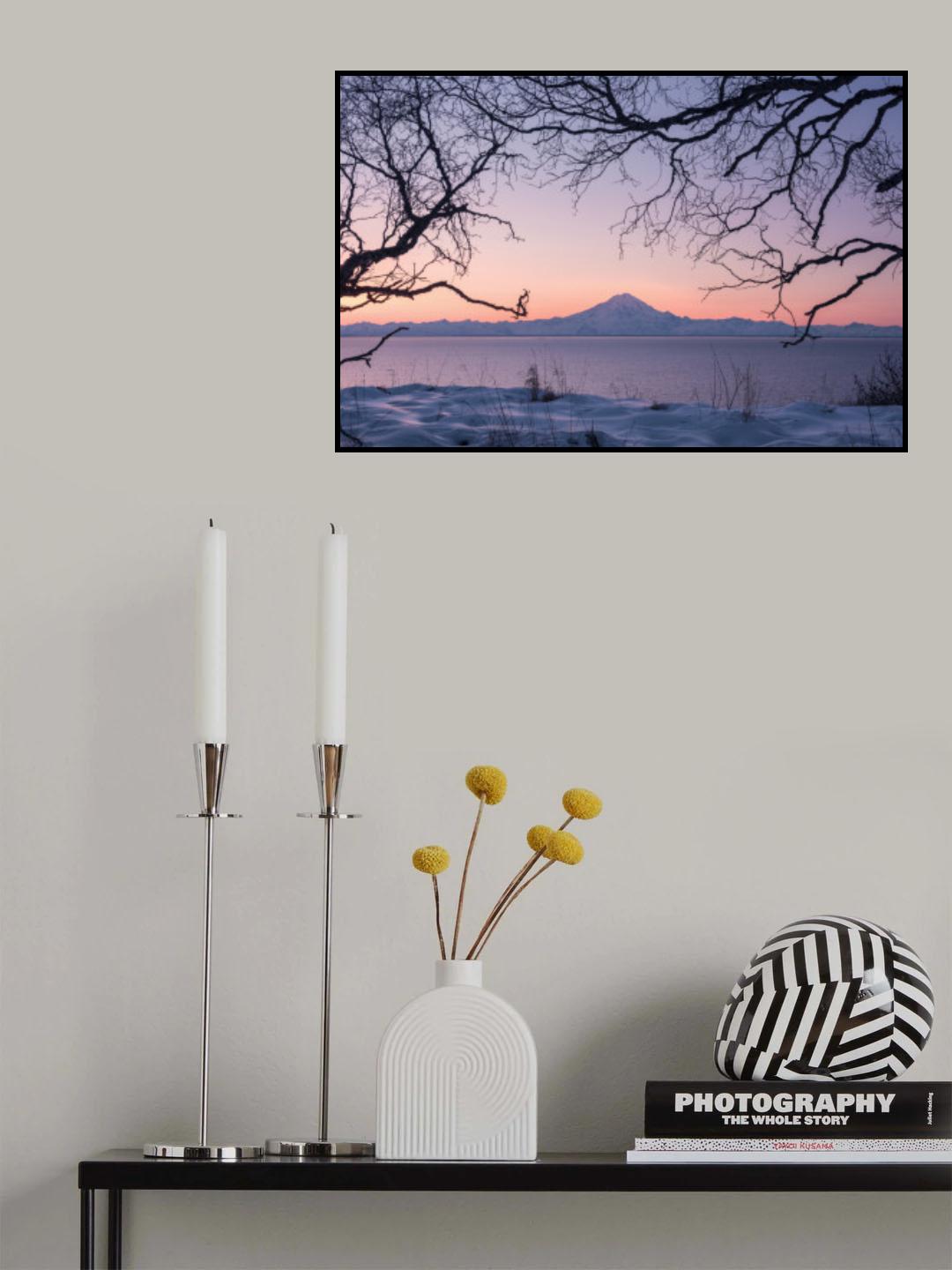 Alaskan Volcanoe Poster och Canvastavla