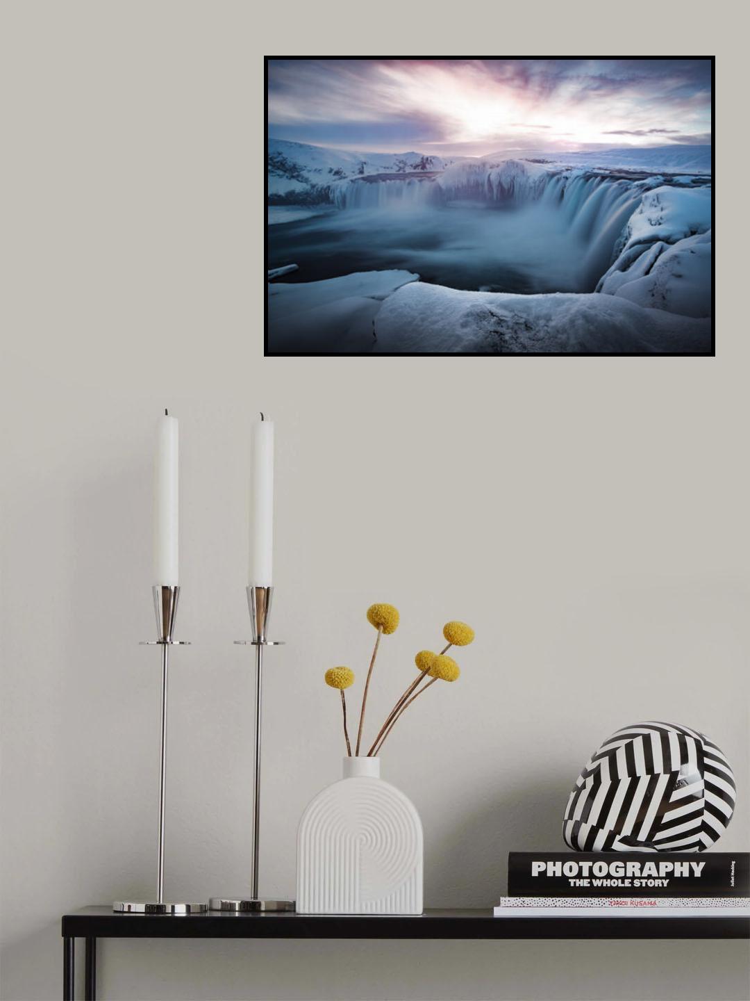 Morning Godafoss Poster och Canvastavla