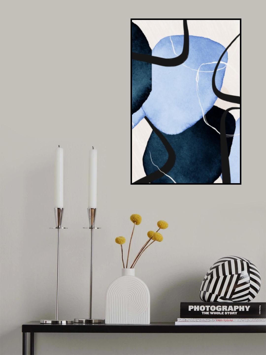 Shapley Blue-2 Poster och Canvastavla