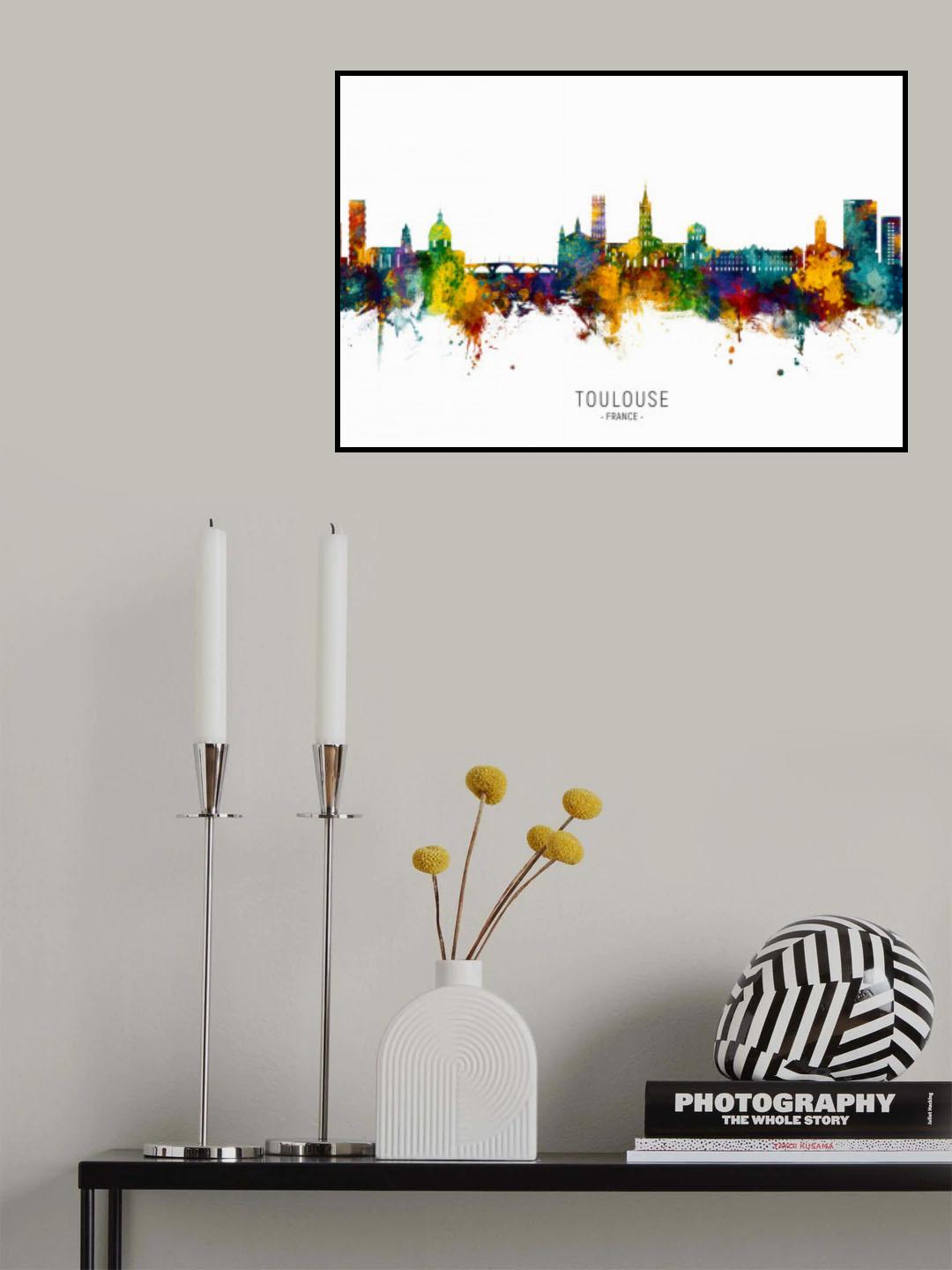 Toulouse France Skyline Poster och Canvastavla